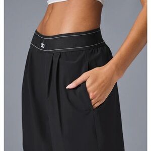 Alo Steel-Grey Athletic Suit-up trousers. Sz S